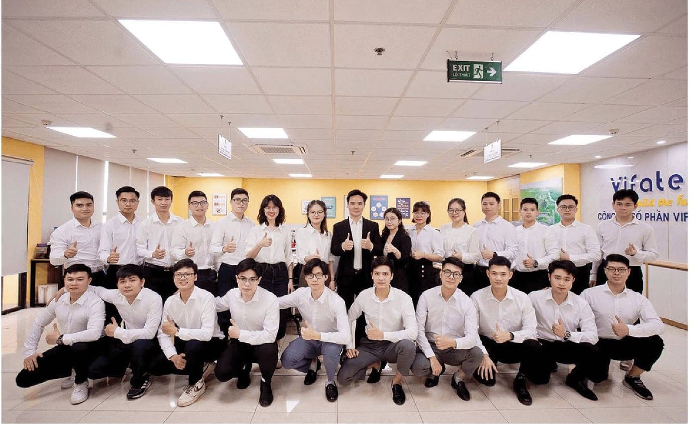 The Vifatec team in the Hanoi office